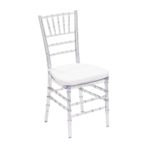 Clear Tiffany Chair with Cushion for sale