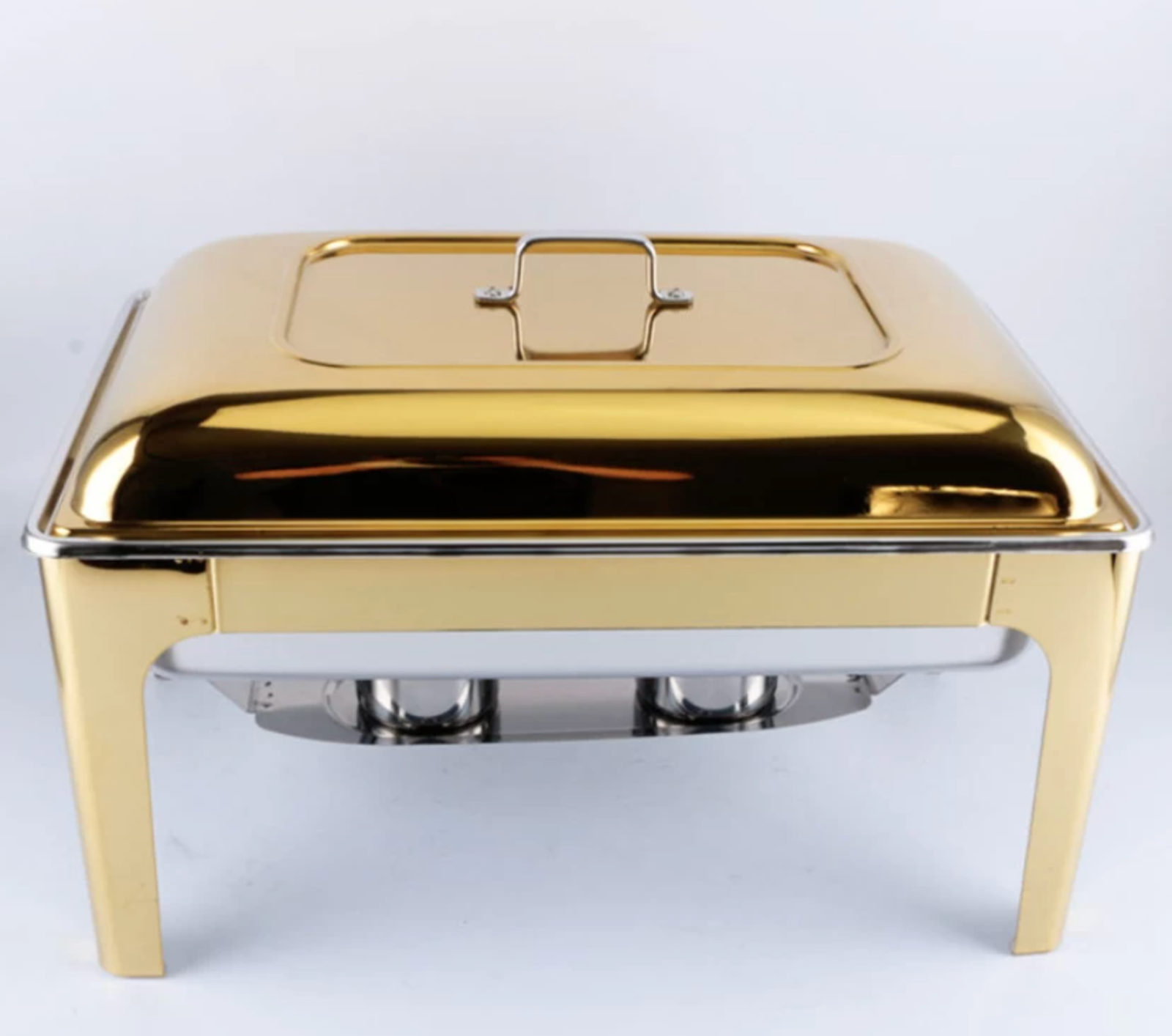 Premium Hotel Restaurant Rectangular Gold Chaffing Dish