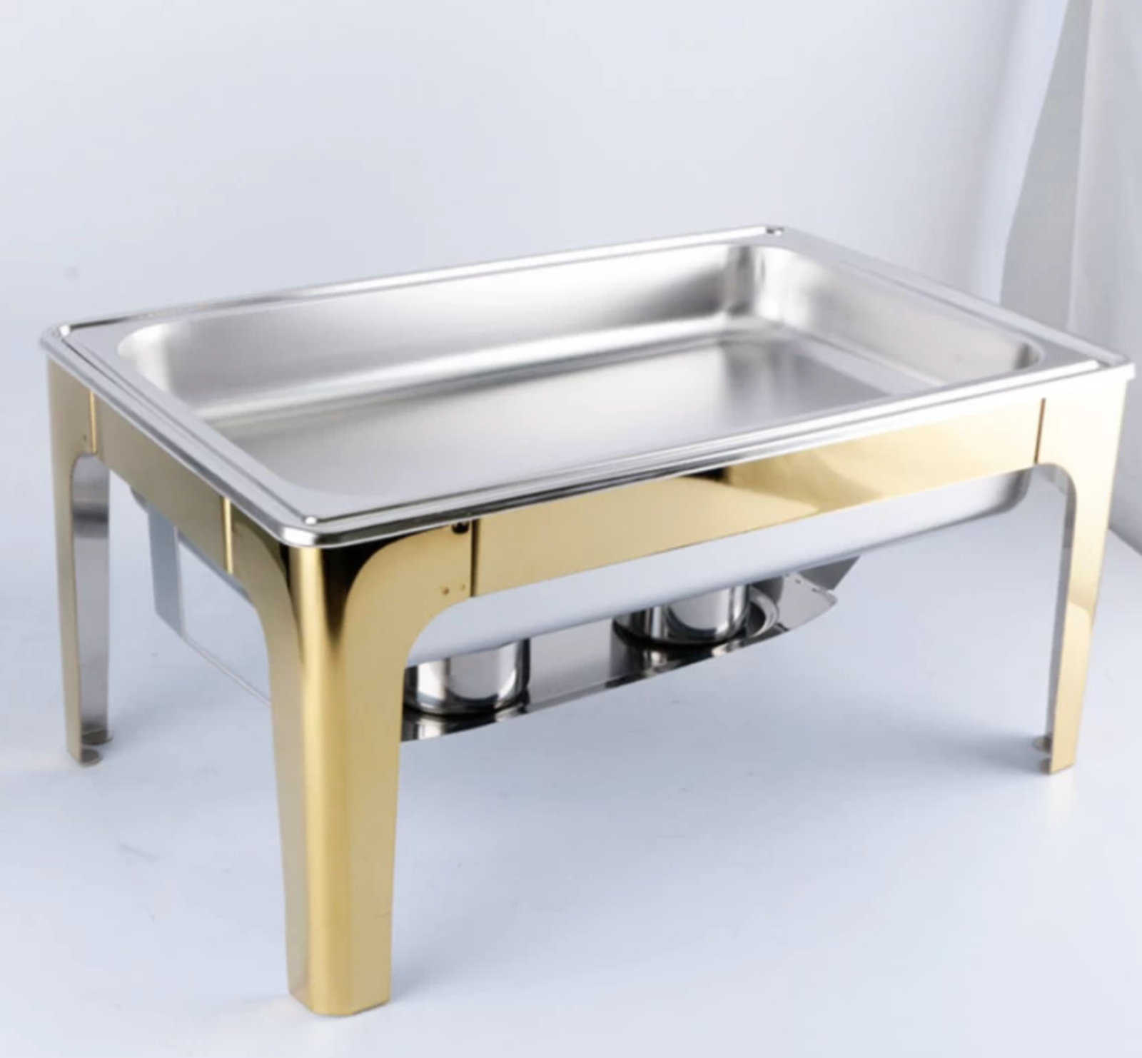 Premium Hotel Restaurant Rectangular Gold Chaffing Dish