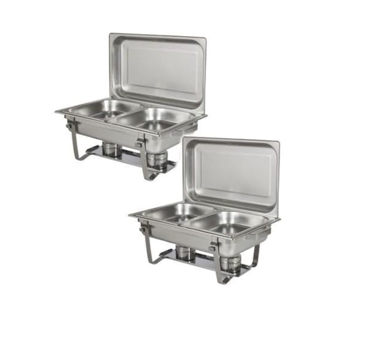 Double Chafing Dish - 16L Stainless Steel Buffet Server