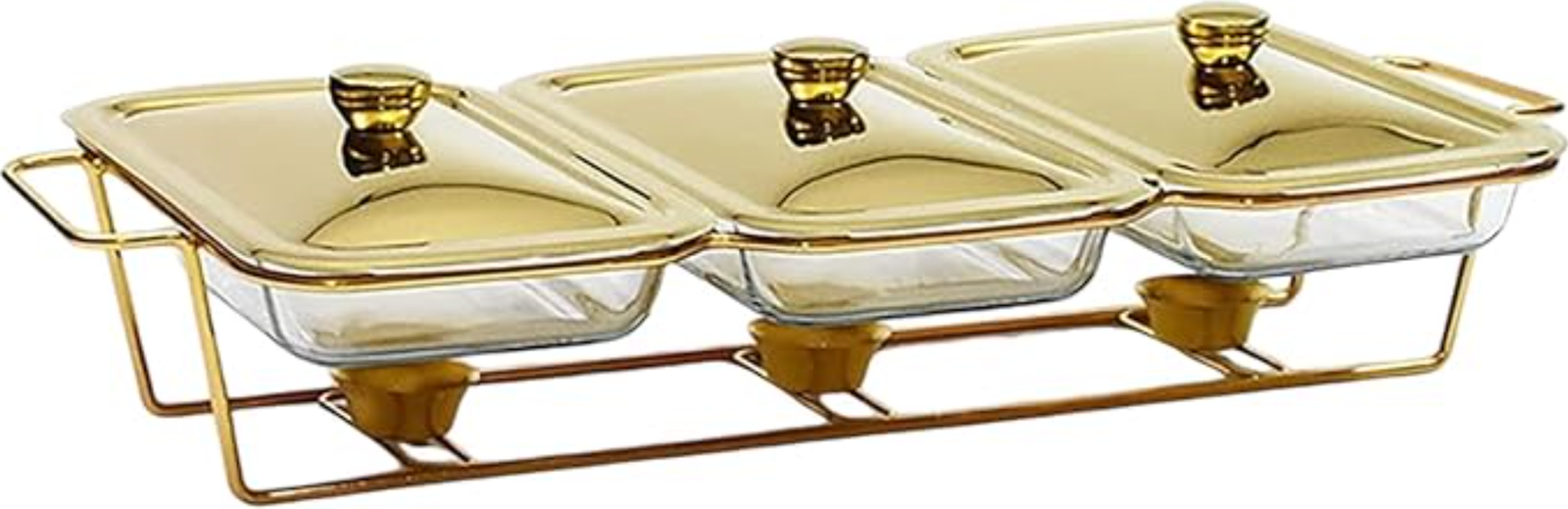Gold Triple Chafing Dish Set - 3 x 1.5L