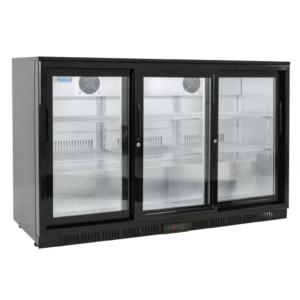 Back Bar Cooler - 3 Door Sliding Fridge