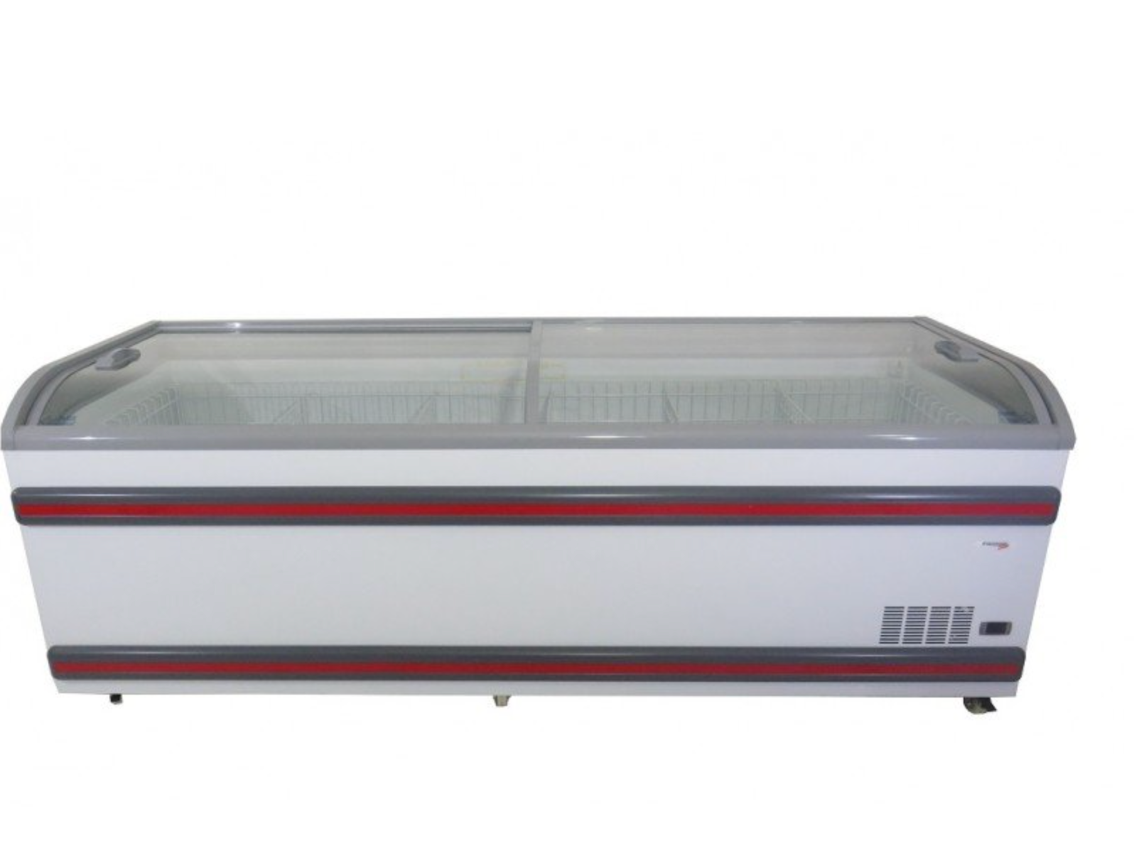 Island Freezer 1113L Curved Glass Slider