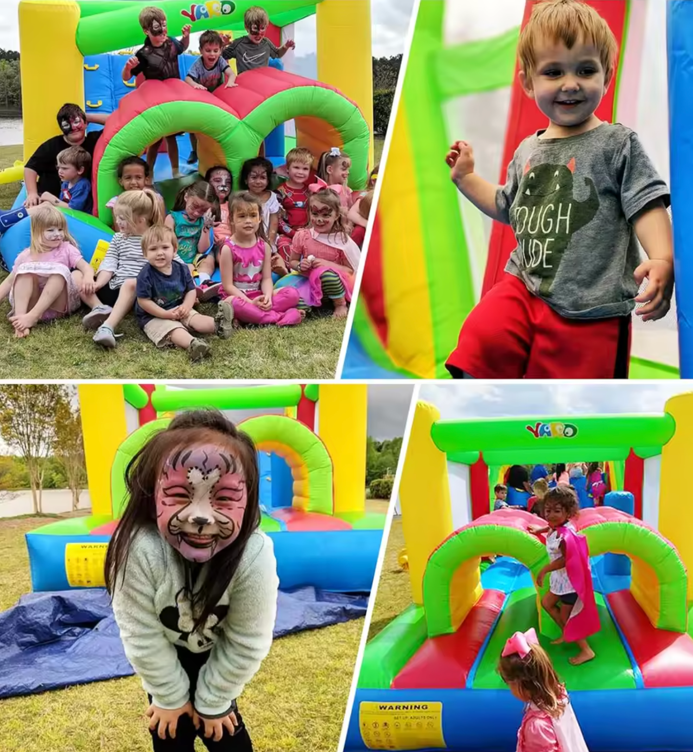 Inflatable Obstacle Course Bounce House with Slide – 6.5m x 3m x 2.5m for sale near me